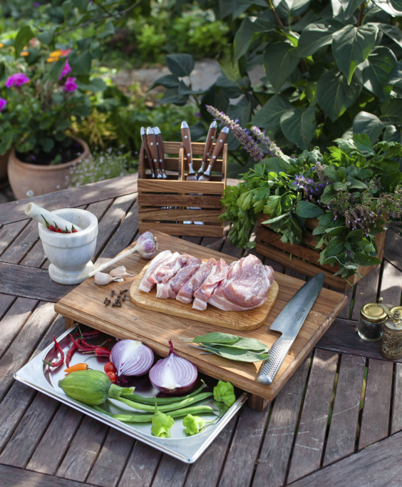 Разделочная доска с гастроёмкостью Bridj